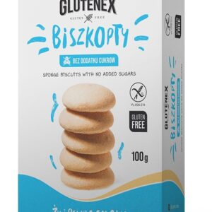 BISZKOPTY BEZ DODATKU CUKRÓW BEZGLUTENOWE 100 g - GLUTENEX