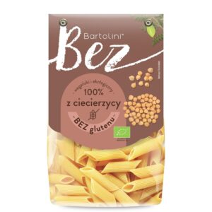 MAKARON PROTEINOWY (Z CIECIERZYCY) PENNE BEZGLUTENOWY BIO 250 g - BARTOLINI