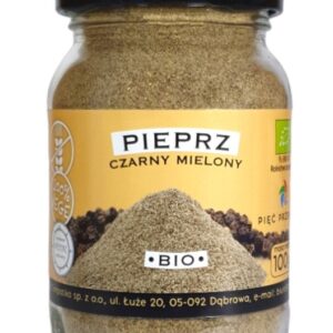 PIEPRZ CZARNY MIELONY BEZGLUTENOWY BIO 100 g - PIĘĆ PRZEMIAN