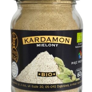 KARDAMON MIELONY BEZGLUTENOWY BIO 60 g - PIĘĆ PRZEMIAN