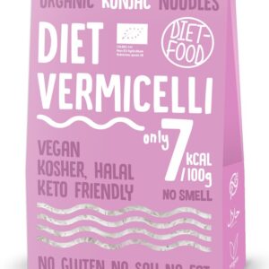 MAKARON (KONJAC) VERMICELLI BEZGLUTENOWY BIO 385 g (300 g) - DIET-FOOD