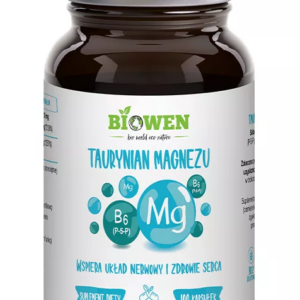 TAURYNIAN MAGNEZU + WITAMINA B6 BEZGLUTENOWY 100 KAPSUŁEK - HEMPKING (BIOWEN)