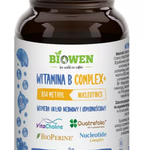 WITAMINA B COMPLEX+ BEZGLUTENOWA 90 KAPSUŁEK - HEMPKING (BIOWEN)