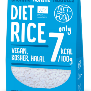 MAKARON (KONJAC W KSZTAŁCIE RYŻU) BEZGLUTENOWY BIO 385 g (300 g) - DIET-FOOD