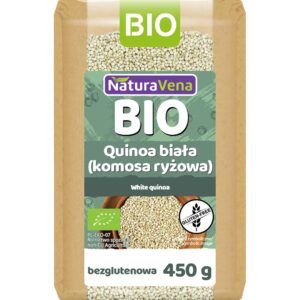 QUINOA BIAŁA (KOMOSA RYŻOWA) BEZGLUTENOWA BIO 450 g - NATURAVENA
