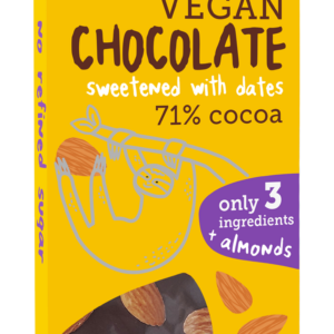 CZEKOLADA SŁODZONA DAKTYLAMI Z MIGDAŁAMI BEZGLUTENOWA BIO 100 g - ME GUSTO (SUPER FUDGIO)