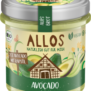 PASTA KREMOWA Z AWOKADO BEZGLUTENOWA BIO 140 g - ALLOS