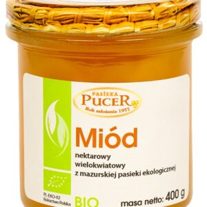 MIÓD NEKTAROWY WIELOKWIATOWY BIO 400 g - PASIEKA PUCER