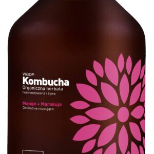 KOMBUCHA Z MANGO I MARAKUJĄ BEZGLUTENOWA BIO 330 ml - VIGO