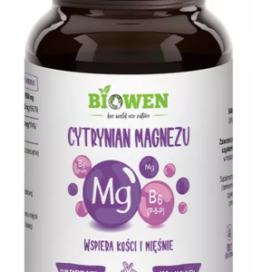 CYTRYNIAN MAGNEZU + WITAMINA B6 BEZGLUTENOWY 100 KAPSUŁEK - BIOWEN