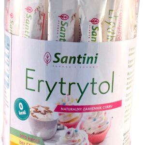 ERYTRYTOL W SASZETKACH BEZGLUTENOWY (40 x 5 g) 200 g - SANTINI