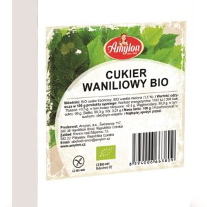 CUKIER Z WANILIĄ BOURBON BEZGLUTENOWY BIO 100 g - AMYLON
