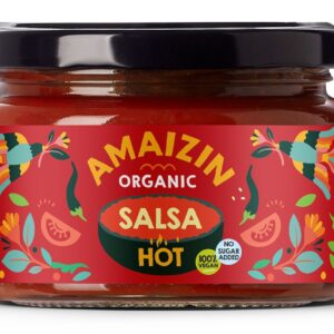 SOS SALSA PIKANTNY BEZGLUTENOWY BIO 260 g - AMAIZIN